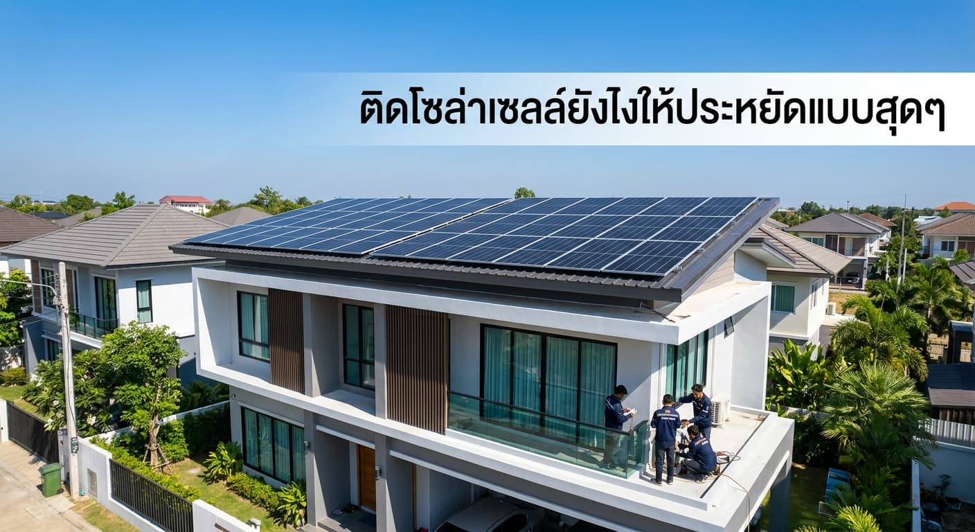 ติดโซล่าเซลล์ยังไงให้ประหยัดแบบสุดๆ เคล็ดลับลดค่าไฟเพื่อชาวโคราช โดย เอนีเทค